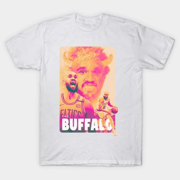 Derrick White Buffalo Soldier T-Shirt by boothy